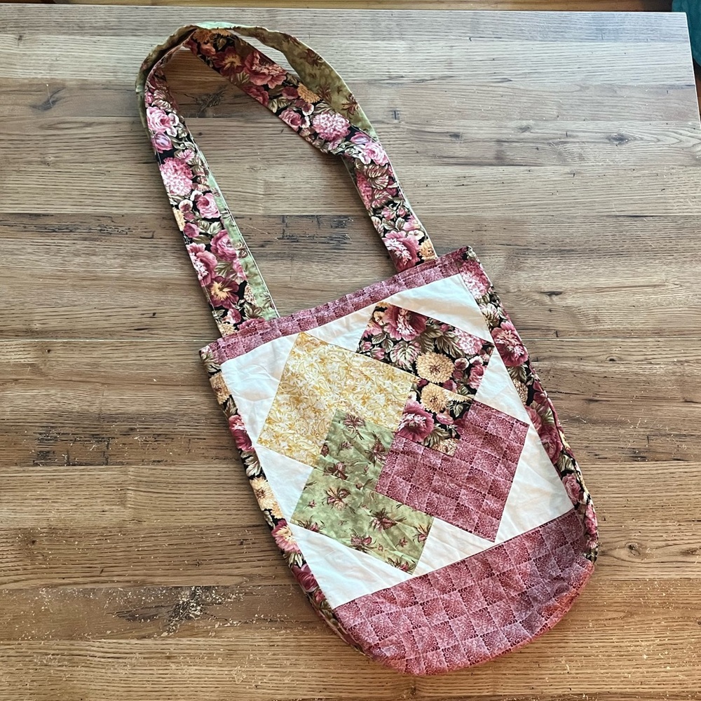 Quilted Handmade Tote Bag